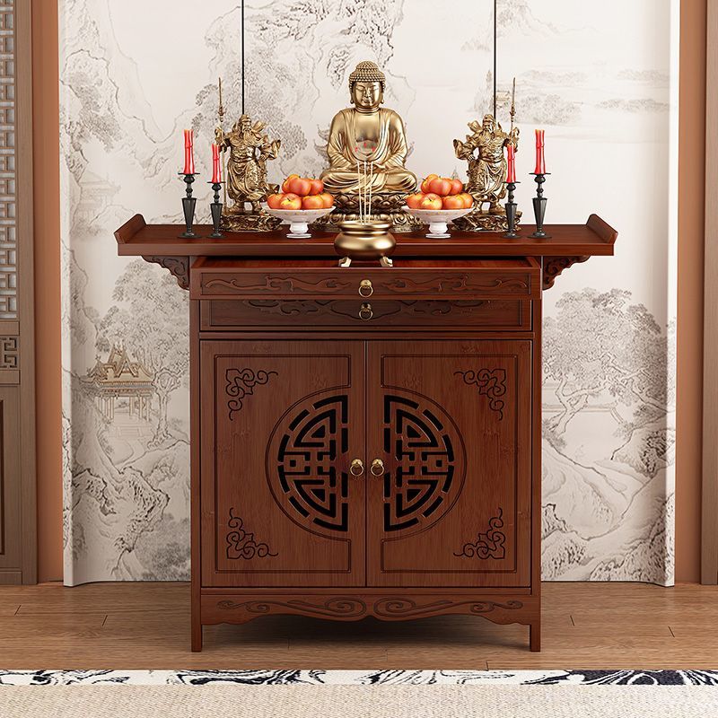 大厅香火桌供桌财神爷神