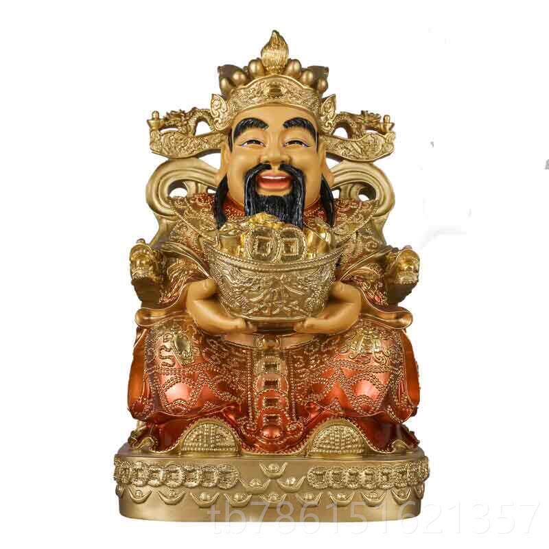 高档黄铜财神爷佛像文财神家爷神像元财神像店铺开 业供办公室宝