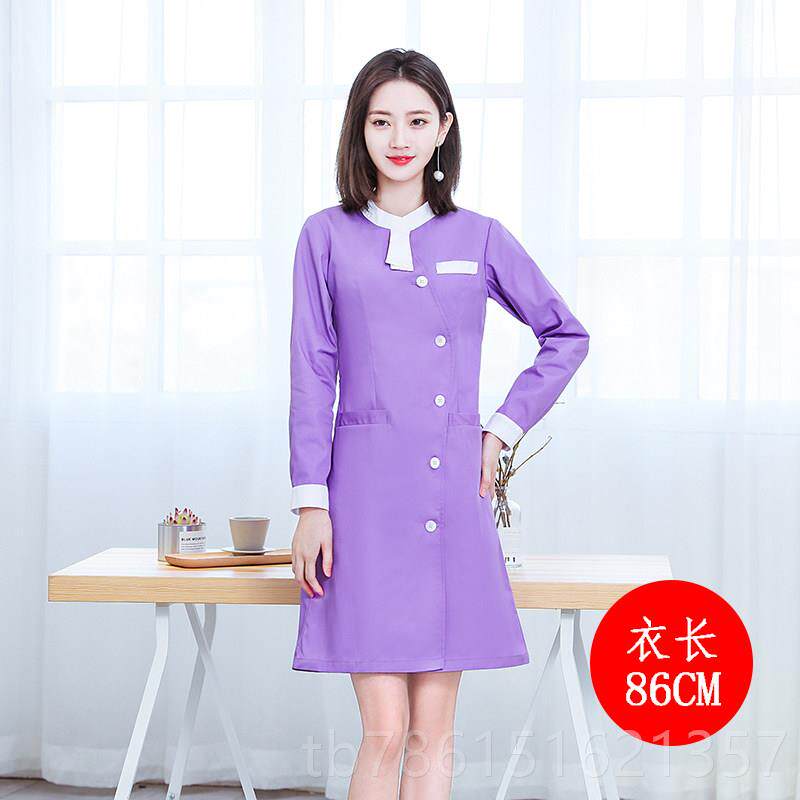 高档半永久版修身装导韩医服美容师工服作美容院春夏装美容服护士