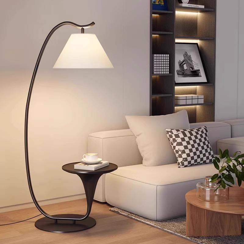 艺术落地灯客厅高级感沙发旁边别墅设计师中古创意立式氛围钓鱼灯