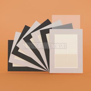 黑色卡纸相框白色照片框学生绘画装裱简约画框摄影画展文化墙装饰