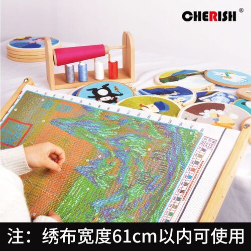 家用绣架小型工具竹子绣棚架子十字绣2023新款绣框刺绣手工自己绣