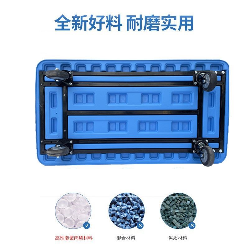 爆品手推车拉货平板车小推车载重王推拖运货折叠可携式推车搬运拉