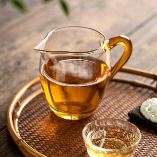 日式 公道杯玻璃茶具分茶器带茶滤一体泡茶杯高端公杯茶海茶漏套装
