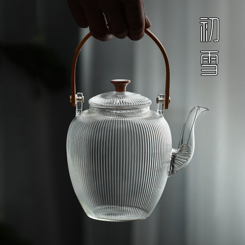 日式明火提梁玻璃烧水壶耐高温透明煮茶壶带过滤网茶具泡茶壶单壶,餐饮具,茶壶,淘宝优惠券,粉丝福利购,淘宝优惠卷