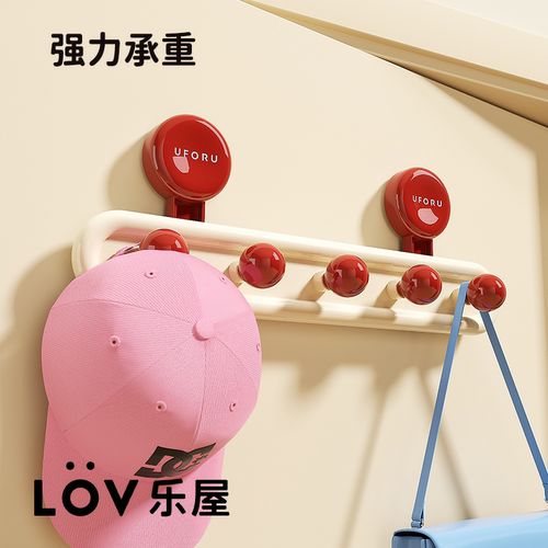 吸盘门后挂钩免打孔置物架