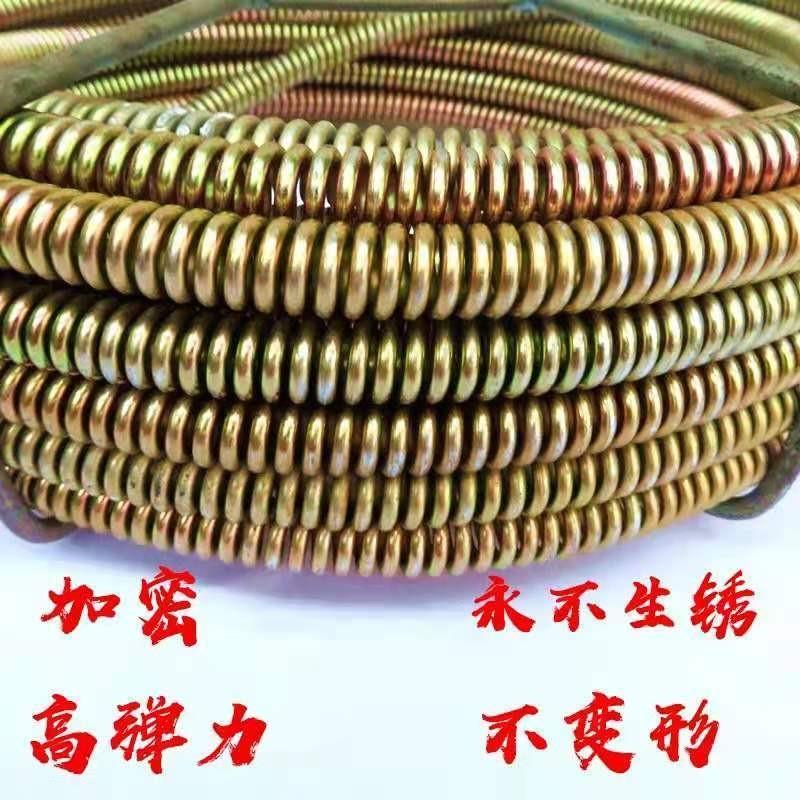 镀锌不生锈电动疏通机弹簧疏通下水道工具疏通器家用管道疏通防锈