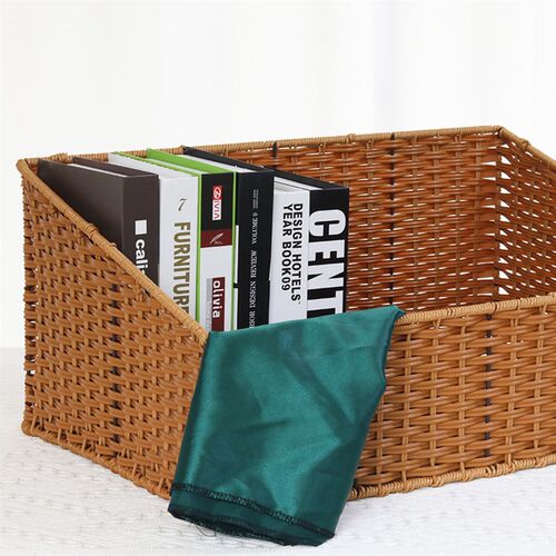 简约果篮仿藤手工储物篮家居用品卧室整理收纳用具杂物收纳筐编织