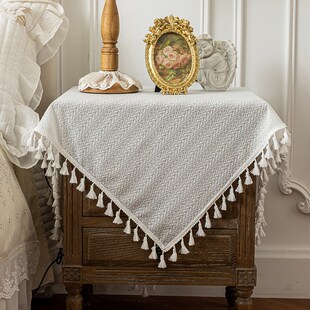 精选法式复古床头柜沙发盖巾盖布圆桌桌布布艺餐桌高级感圆形茶几