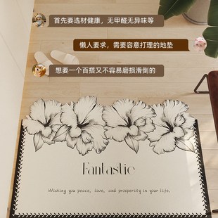 入户门地垫pvc皮革免洗耐脏进门门口脚垫高级感玄关门外防滑地毯