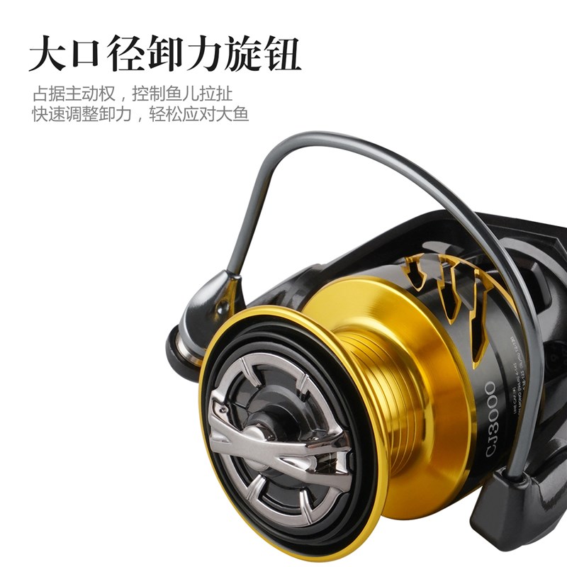 惠钓无间隙全金属纺车轮渔轮路亚轮鱼线轮海竿轮锚鱼远投轮