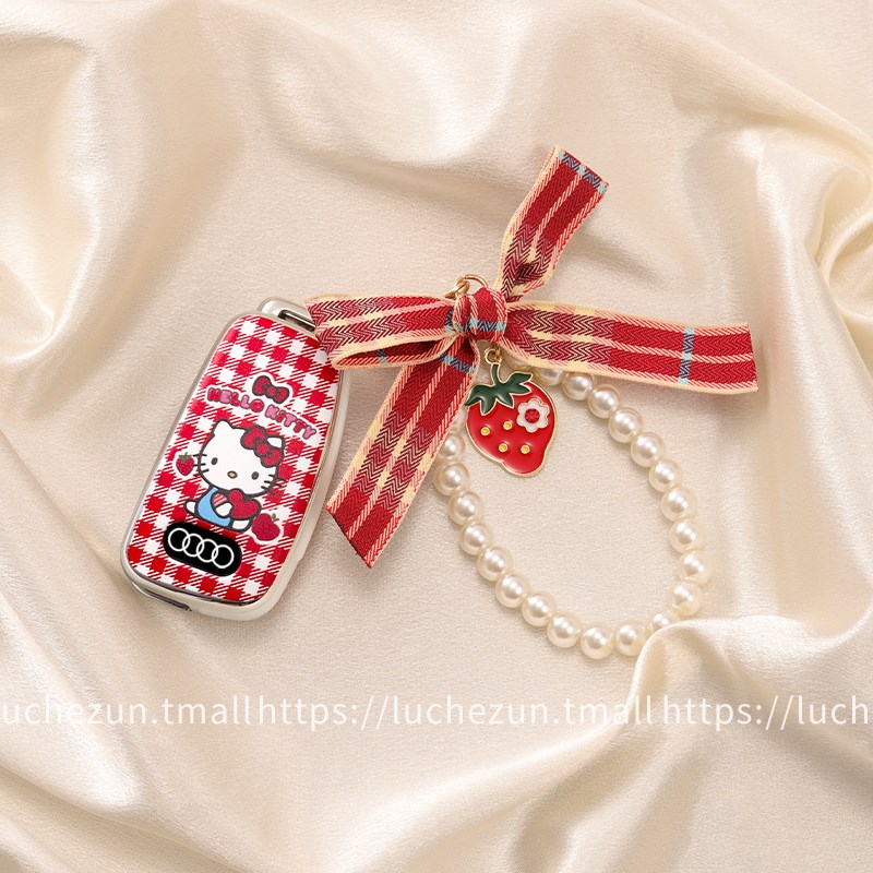 奥迪A3钥匙套Q3车Q2L高端A6L网红A4L女2023款A3L高级A5新款Q7扣A8