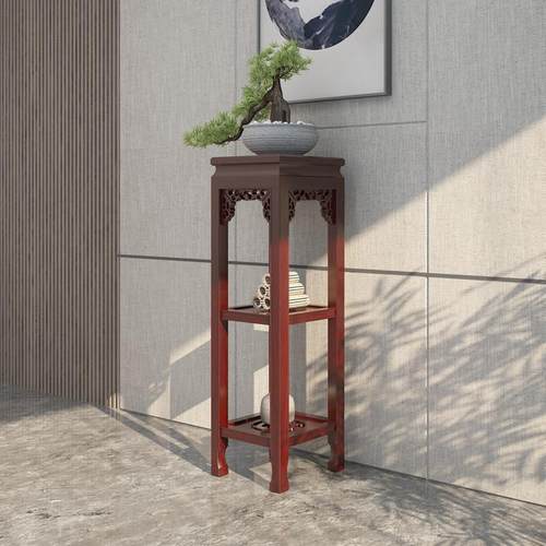 实木花架客厅落地式室内阳台储物架多肉花盆支架植物架2025新款