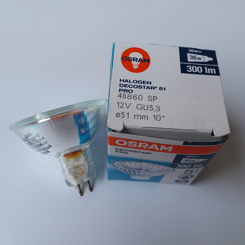 OSRAM 41870WFL/44870WFL/46870WFL/48870WFL 12V50W卤素灯杯36度
