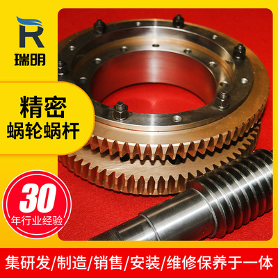 厂家直供工硬齿轮配套精密蜗轮蜗杆 42CrMo材质减速机用涡轮杆头