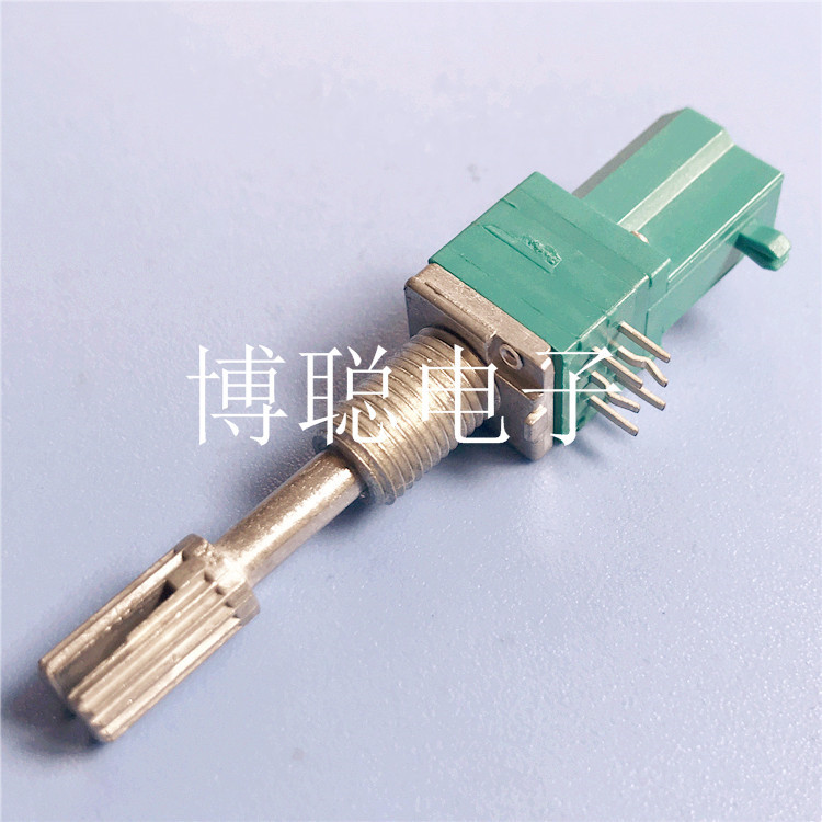 RV9P 097伸缩按压自锁旋转电位器 按压锁定型碳膜双联电位器
