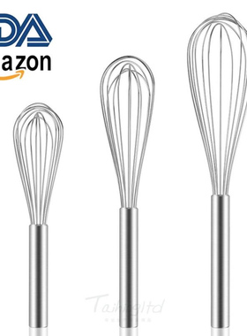加厚304不锈钢打蛋器手动搅拌器烘焙工具 Stainless Steel Whisks