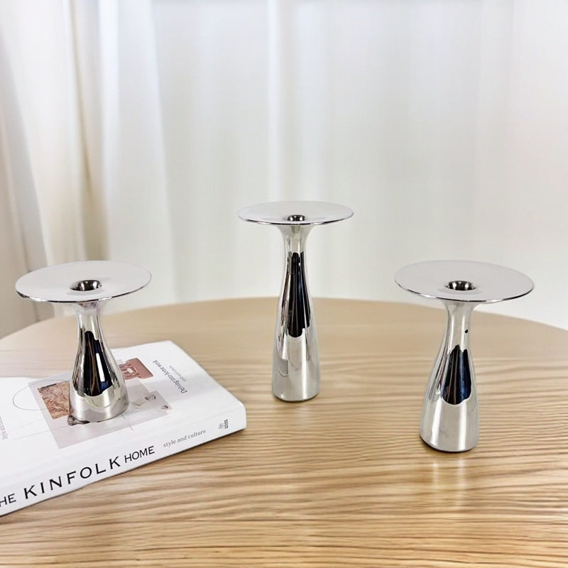 现代蘑菇烛台轻奢餐厅客厅样板间售楼处桌面饰品摆件不锈钢烛台,模玩/动漫/周边/娃圈三坑/桌游,文化/体育周边,淘宝优惠券,粉丝福利购,淘宝优惠卷
