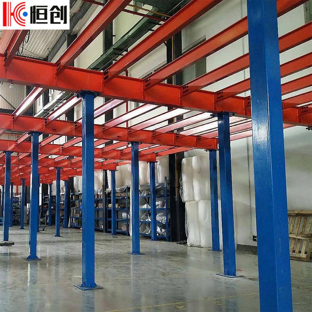 厂家大型仓库钢结构货架平台可拆卸仓储重型二层车间工字钢阁楼