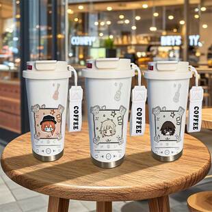 文豪野犬周边保温杯太宰治中原中也中岛敦二次元大容量吸管水杯子