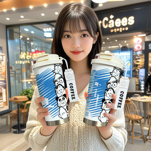 周深周边保温杯同款应援高颜值水杯大容量女生儿童316不锈钢杯子