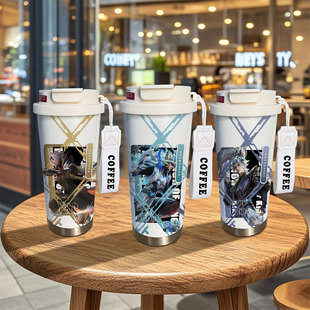 王者荣耀周边保温杯耀马超诸葛亮二次元大容量儿童男生吸管水杯子