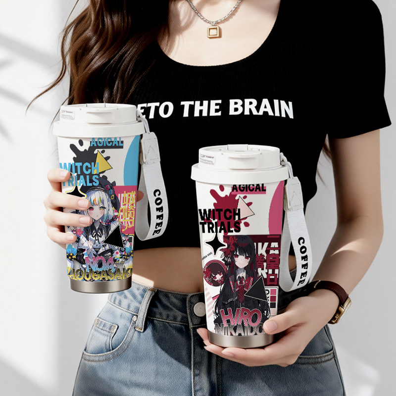 魔法少女奈叶周边大容量保温杯图片