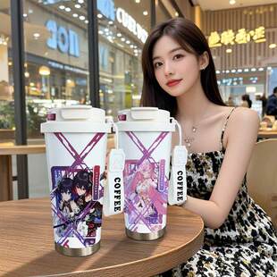 崩坏3周边保温杯希儿爱莉希雅二次元大容量学生316不锈钢水杯子
