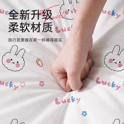 火车卧铺一次性床单三件套t软卧被罩枕套睡袋卧铺旅行隔脏便携