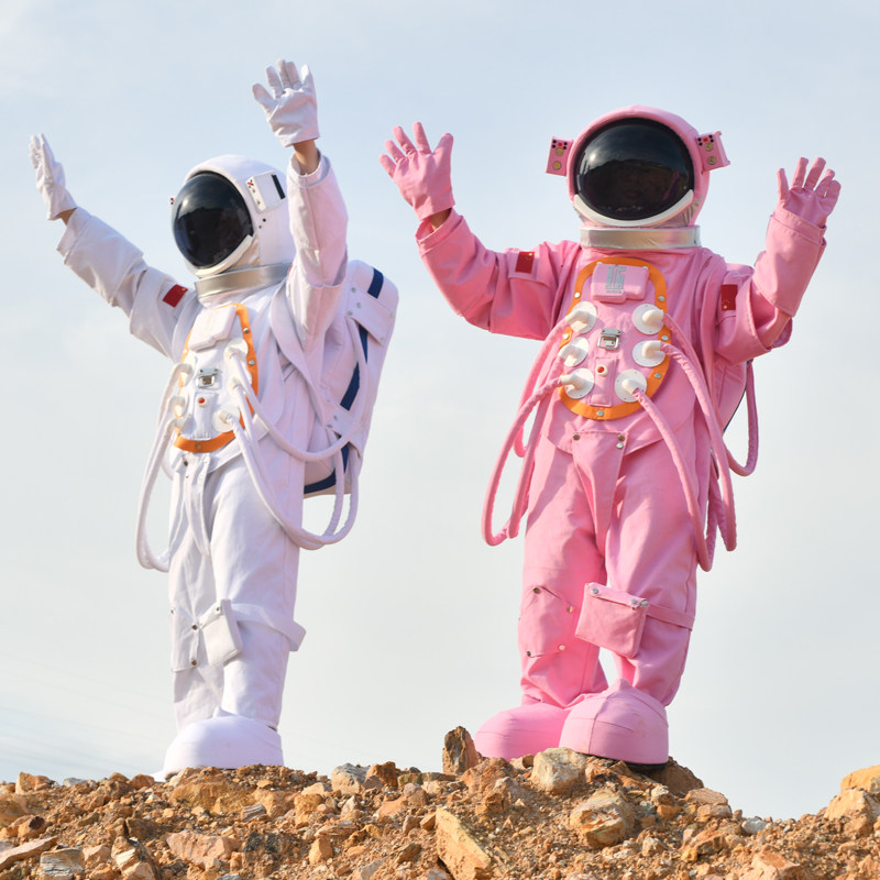 宇航员太空服卡通人偶服装航y天员成人儿童活动表演充气玩偶服装