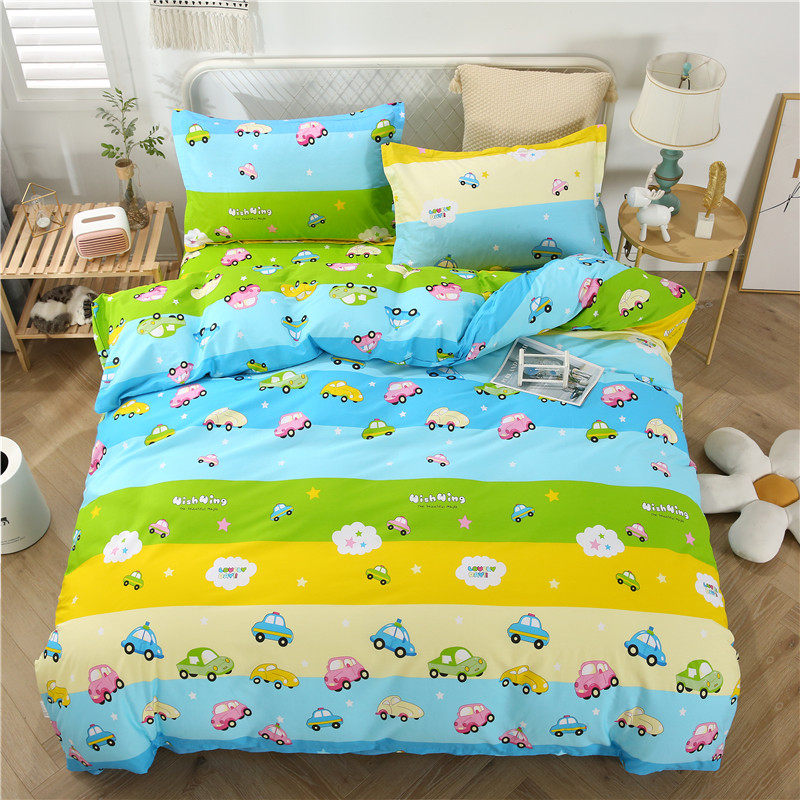 儿童卡通纯棉3三件套 1.2m1w.5米床4四件套 1.8单双人全棉学生宿