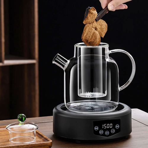 加厚全玻璃大容量养生壶电陶炉家用煮茶炉花M茶煮茶烧水壶茶器套