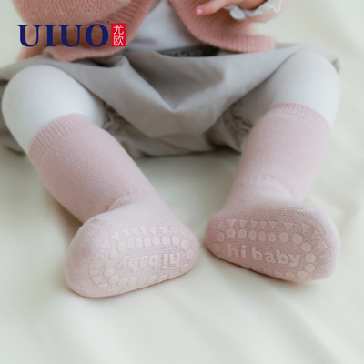 婴儿地板袜秋冬纯棉防滑室内隔凉宝宝袜子冬季P加厚新生儿春秋学