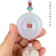 高档平安扣汽车挂件女神款 玉石保平D安符车内流苏挂饰品男手工编