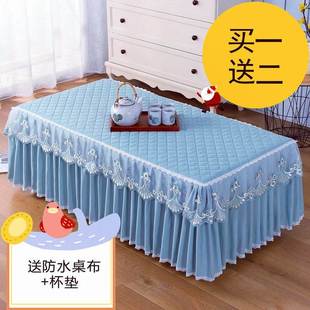S电视柜罩加厚防 茶几桌布蕾丝套防尘长方形布艺餐桌家用客厅欧式