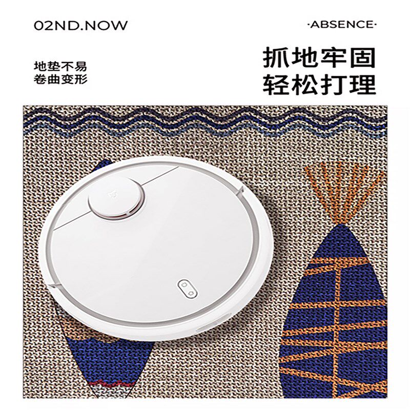 加厚编织亚麻厨h房地垫防滑防油专用吸水脚垫7L型垫子耐脏地毯定