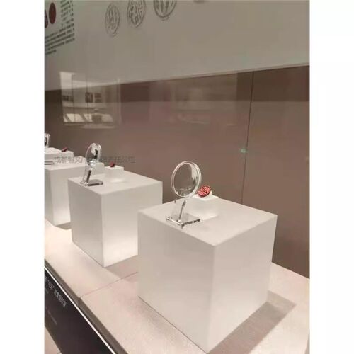 博物馆展览摆放道具透明放大镜展示架摆J台芯片电子元件陈列可调