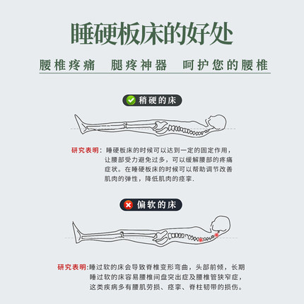实木床板硬床垫家用单人宿u舍硬垫护腰板护脊椎沙发板垫片木板整