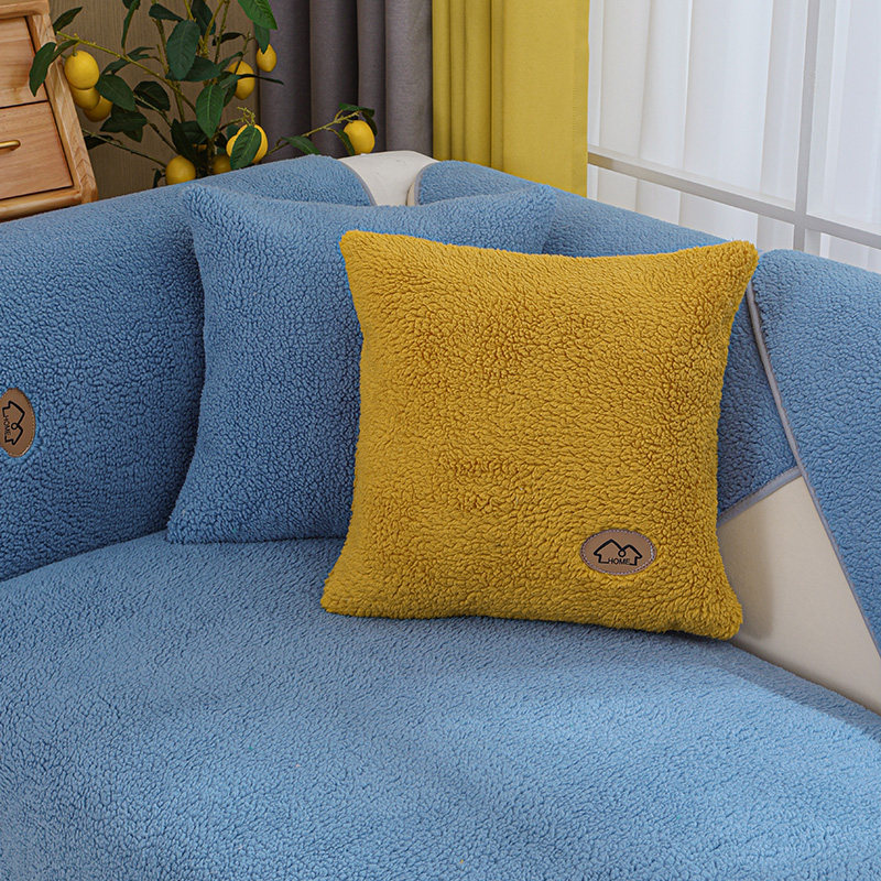 精选羊羔绒沙发垫冬季加厚防滑定做坐垫沙冬款毛绒垫子皮加绒加厚