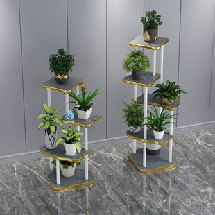 客厅角落电视墙电视柜旁边两边装饰品大件转角沙发旁边的落地摆件