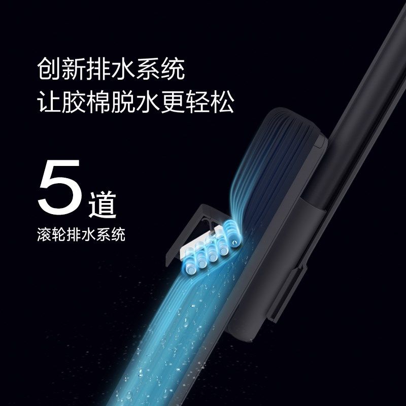 精选蓝小鱼铝杆不生锈免手洗胶棉拖把家用拖地净拖把头懒人吸水大,家庭/个人清洁工具,胶棉拖把,淘宝优惠券,粉丝福利购,淘宝优惠卷