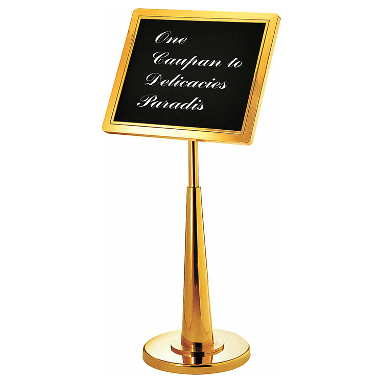 酒店餐厅售楼部告示牌不锈钢展示牌立式火箭炮水牌广告牌宣传牌