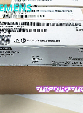 6ES7531-7NF00-0AB0 S7-1500模拟量模块 6ES7 531-7NFOO-OABO现货