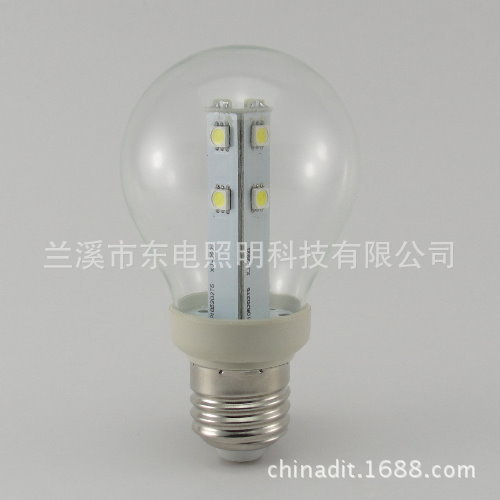 LED球泡灯A60 玻璃球泡12V低电压2W E27节能灯泡 工程亮化