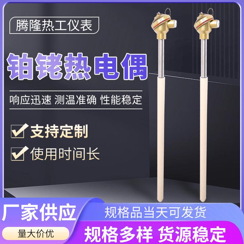 铂铑热电偶S/R/B型铂铑热电偶/WRP-130型热电偶耐高温温度传感器