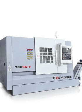 数控斜轨车床车铣复合双主轴tck56sy插补Y轴2100ly高精度刀塔机床