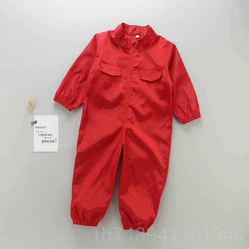 正品爬服防脏防护服画衣防画水衣儿爬童宝宝防护衣连体哈帅气