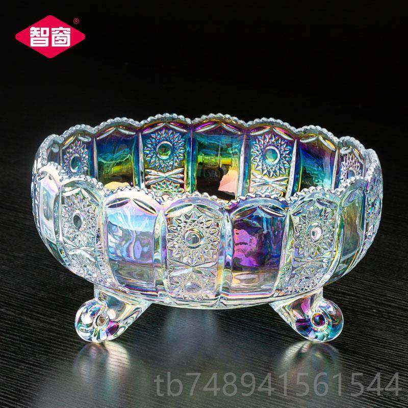 正品智盘窗水晶玻璃果式盆欧复古透明大号水迁果客厅家用结婚乔糖,餐饮具,果盆/果盘/果篮,淘宝优惠券,粉丝福利购,淘宝优惠卷