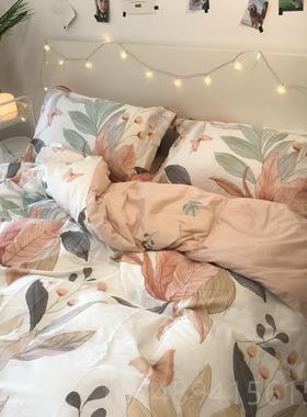 正品美式浪漫 ROMANTC 纯棉四件套 FEE花清I新卉 斜纹全棉被套床