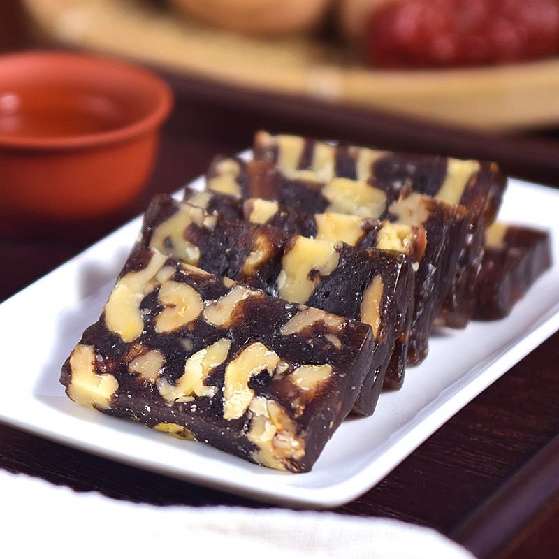 老香斋红南枣核桃糕软糖上海特产老字号春节年货送礼休闲零食